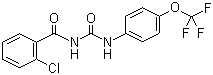 CAS 登录号：64628-44-0, 杀虫脲, 氟幼灵, 1-(2-氯苯甲酰基)-3-(4-三氟甲氧基苯基)脲
