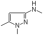 structure of CAS# 646506-40-3, N,1,5-三甲基-1H-吡唑-3-胺