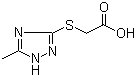 structure of CAS# 64679-65-8, [(5-Methyl-1H-1,2,4-triazol-3-yl)thio]-acetic acid