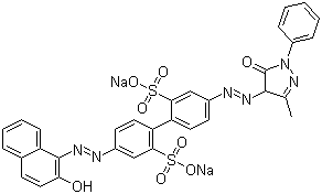 CAS # 6470-20-8, Acid Orange 56, Disodium 4-[(4,5-dihydro-3-methyl-5-oxo-1-phenyl-1H-pyrazol-4-yl)azo]-4'-[(2-hydroxy-1-naphthyl)azo][1,1'-biphenyl]-2,2'-disulphonate