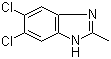 structure of CAS# 6478-79-1, 5,6-Dichloro-2-methylbenzimidazole
