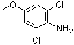structure of CAS# 6480-66-6, 2,6-Dichloro-4-methoxyaniline