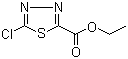 structure of CAS# 64837-49-6, Ethyl 5-chloro-1,3,4-thiadiazole-2-carboxylate