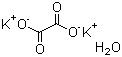 structure of CAS# 6487-48-5, Potassium oxalate monohydrate