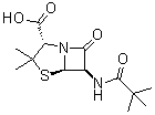 CAS # 6489-58-3, (2S,5R,6R)-6-[(2,2-Dimethyl-1-oxopropyl)amino]-3,3-dimethyl-7-oxo-4-thia-1-azabicyclo[3.2.0]heptane-2-carboxylic acid
