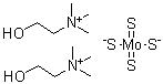 structure of CAS# 649749-10-0, Bis(choline)tetrathiomolybdate