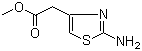 structure of CAS# 64987-16-2, 2-氨基-4-噻唑乙酸甲酯