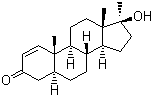 CAS # 65-04-3, 17a-Methyl-1-testosterone, 17b-Hydroxy-17a-methyl-5a-androst-1-en-3-one