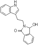 CAS # 65020-18-0, 2,3-Dihydro-3-hydroxy-2-[2-(1H-indol-3-yl)ethyl]-1H-isoindol-1-one, NSC 338155