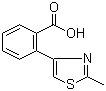 structure of CAS# 65032-66-8, 2-(2-甲基-4-噻唑基)苯甲酸