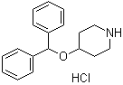 structure of CAS# 65214-86-0, 4-(二苯基甲氧基)哌啶盐酸盐