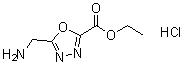 structure of CAS# 652158-84-4, 5-(氨基甲基)-1,3,4-恶二唑-2-羧酸乙酯单盐酸盐