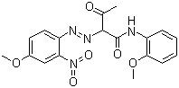 CAS # 6528-34-3, Pigment Yellow 65, C.I. 11740, 2-[(4-Methoxy-2-nitrophenyl)azo]-N-(2-methoxyphenyl)-3-oxo-butyramide