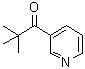 structure of CAS# 65321-29-1, 3-Trimethylacetylpyridine