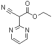 structure of CAS# 65364-63-8, alpha-Cyano-2-pyrimidineacetic acid ethyl ester