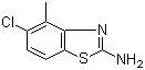 structure of CAS# 65373-18-4, 2-氨基-5-氯-4-甲基苯并噻唑