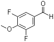 structure of CAS# 654-11-5, 3,5-二氟-4-甲氧基苯甲醛