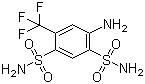 structure of CAS# 654-62-6, 4-氨基-6-(三氟甲基)苯-1,3-二磺酰胺
