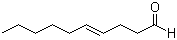 structure of CAS# 65405-70-1, (E)-4-癸烯醛