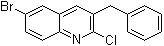 structure of CAS# 654655-68-2, 6-溴-2-氯-3-苄基喹啉