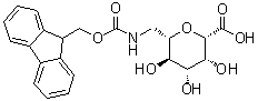 CAS 登录号：655246-28-9, 2,6-脱水-7-脱氧-7-[[(9H-芴-9-基甲氧基)羰基]氨基]-L-甘油型-L-乳糖型-庚糖酸