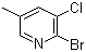 structure of CAS# 65550-81-4, 2-溴-3-氯-5-甲基吡啶
