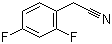 2,4-二氟苯乙腈分子结构 (CAS 656-35-9)