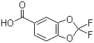 structure of CAS# 656-46-2, 2,2-Difluorobenzodioxole-5-carboxylic acid
