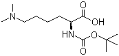 structure of CAS# 65671-53-6, N-[(tert-Butoxy)carbonyl]-N',N'-dimethyl-L-lysine