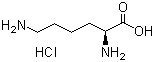 L-赖氨酸盐酸盐分子结构 (CAS 657-27-2)