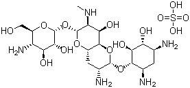 structure of CAS# 65710-07-8, Apramycin sulfate