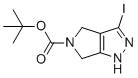 structure of CAS# 657428-55-2, 叔-丁基3-碘-4,6-二氢吡咯并[3,4-c]吡唑-5(1H)-羧酸酯