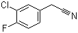 structure of CAS# 658-98-0, 3-氯-4-氟苯乙腈