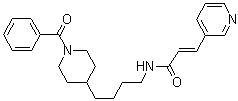 CAS # 658084-64-1, APO 866, FK 866, K 22.175, (2E)-N-[4-(1-Benzoyl-4-piperidinyl)butyl]-3-(3-pyridinyl)-2-propenamide