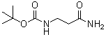 structure of CAS# 65983-35-9, (2-Carbamoyl-ethyl)-carbamic acid tert-butyl ester