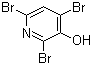 structure of CAS# 6602-34-2, 2,4,6-Tribromo-3-hydroxypyridine