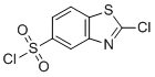 CAS # 6608-49-7, 2-Chloro-5-benzothiazolesulfonyl chloride, 2-chloro-1,3-benzothiazole-5-sulfonyl chloride