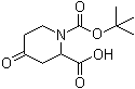 structure of CAS# 661458-35-1, 4-氧代-1,2-哌啶二甲酸 1-叔丁基酯
