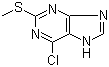 CAS # 66191-23-9, 6-Chloro-2-(methylthio)-7H-purine