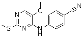 CAS 登录号：6623-82-1, 4-[[5-甲氧基-2-(甲硫基)-4-嘧啶基]氨基]苯甲腈