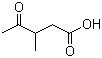 structure of CAS# 6628-79-1, 3-甲基-4-氧代戊酸
