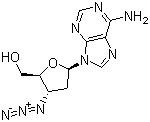 CAS 登录号：66323-44-2, 3'-叠氮-2',3'-双脱氧腺苷