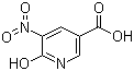 structure of CAS# 6635-31-0, 6-Hydroxy-5-nitronicotinic acid