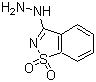 structure of CAS# 6635-42-3, 3-Hydrazino-1,2-benzisothiazole 1,1-dioxide