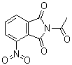 CAS # 6637-55-4, 2-Acetyl-4-nitro-1H-isoindole-1,3(2H)-dione, NSC 52672
