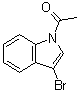 structure of CAS# 66417-73-0, 1-乙酰基-3-溴-1H-吲哚