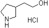structure of CAS# 664364-46-9, 3-吡咯烷乙醇盐酸盐