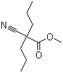 structure of CAS# 66546-92-7, 2-氰基-2-丙基戊酸甲酯