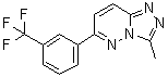 CAS # 66548-69-4, 3-Methyl-6-[3-(trifluoromethyl)phenyl]-1,2,4-triazolo[4,3-b]pyridazine, CI 218872, CL 218872