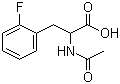 structure of CAS# 66574-84-3, N-乙酰基-2-氟-DL-苯丙氨酸